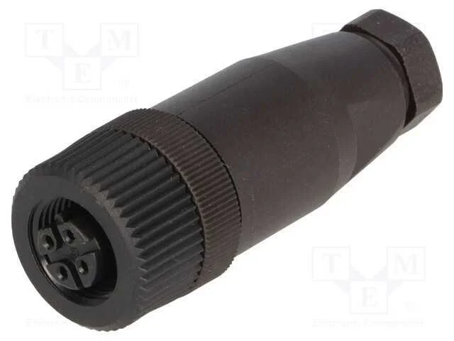 Ficha, M12, Pin: 4, F&ecirc;mea, C&oacute;digo B-Profibus, com Cabo, Ip67, 250v