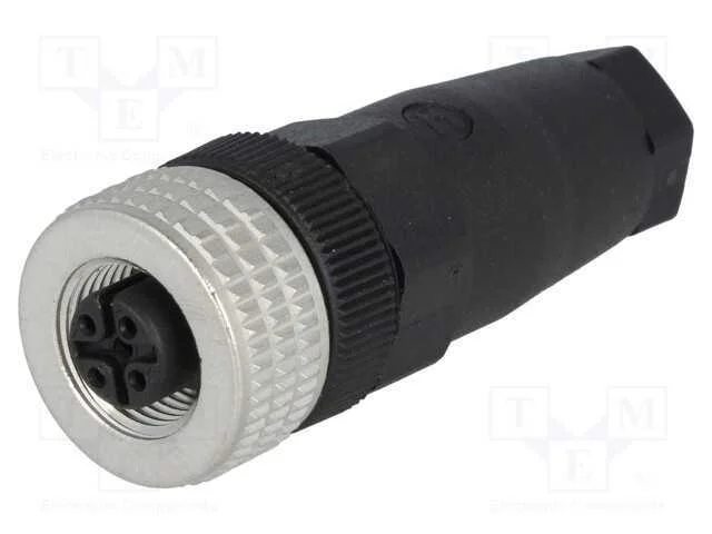 Ficha, M12, PIN: 4, f&ecirc;mea, c&oacute;digo A-DeviceNet / C.