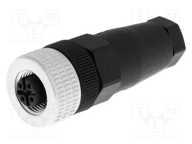 Ficha, M12, Pin: 5, F&ecirc;mea, C&oacute;digo A-Devicenet / Canopen, com Cabo