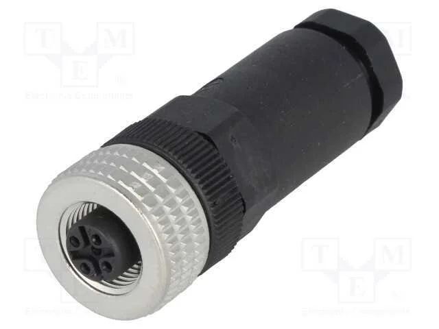 Ficha, M12, Pin: 5, F&ecirc;mea, C&oacute;digo A-Devicenet / Canopen, com Cabo