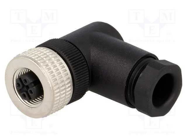 Ficha, M12, Pin: 4, F&ecirc;mea, C&oacute;digo A-Devicenet / Canopen, com Cabo