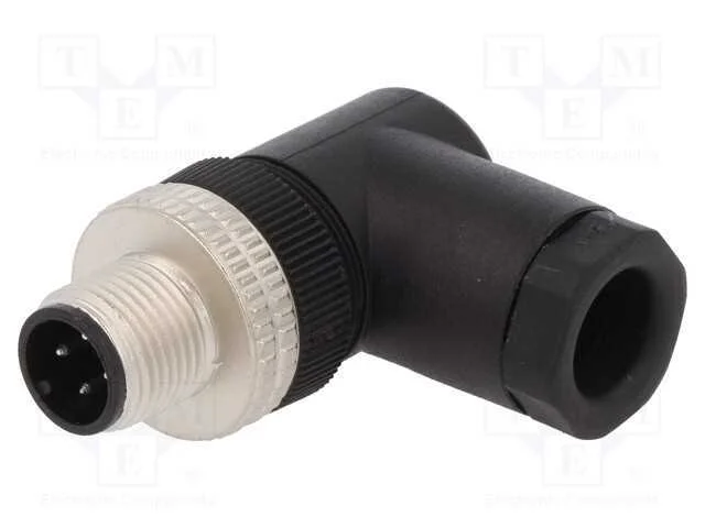 Ficha, M12, Pin: 4, Macho, C&oacute;digo A-Devicenet / Canopen, com Cabo