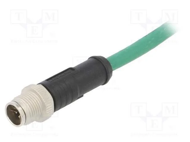 Ficha, M12, PIN: 8, macho, c&oacute;digo X-ProfiNET, 5m,.