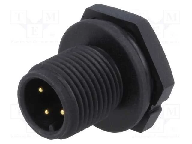 Tomada, M12, Pin: 4, Macho, C&oacute;digo A-Devicenet / Canopen, Solda