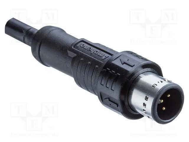 Ficha, M12, PIN: 5, macho, c&oacute;digo A-DeviceNet / C.