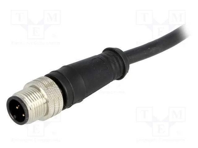 Ficha, M12, Pin: 4, Macho, C&oacute;digo A-Devicenet / Canopen, 2m, Ip67