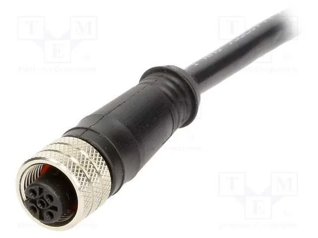 Ficha, M12, Pin: 5, F&ecirc;mea, C&oacute;digo A-Devicenet / Canopen, 5m, Ip67