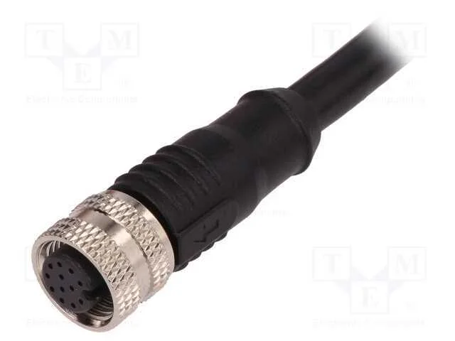 Ficha, M12, Pin: 12, F&ecirc;mea, C&oacute;digo A-Devicenet / Canopen, Ip67, 30v