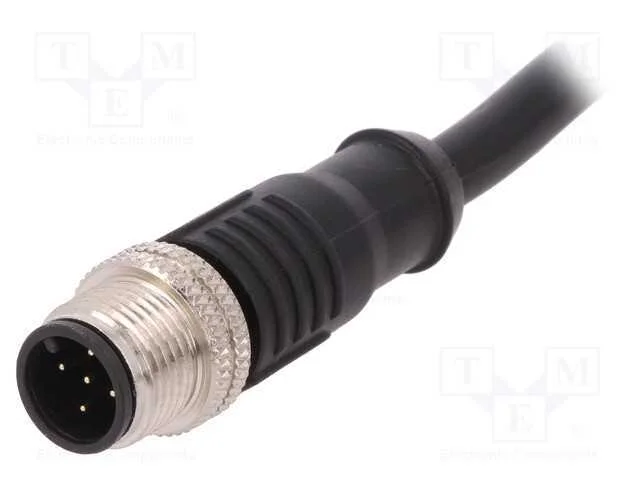 Ficha, M12, Pin: 5, Macho, C&oacute;digo A-Devicenet / Canopen, Ip67, 60v