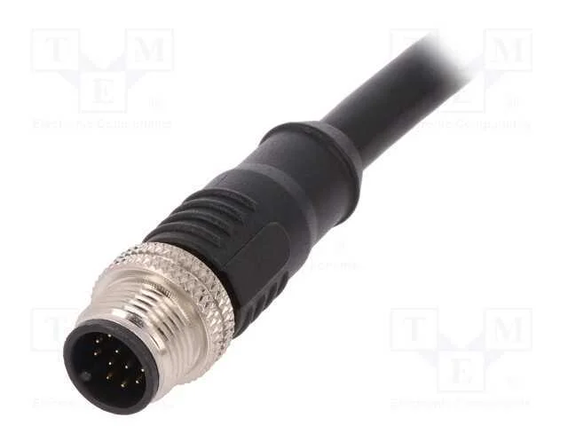 Ficha, M12, Pin: 12, Macho, C&oacute;digo A-Devicenet / Canopen, Ip67, 30v