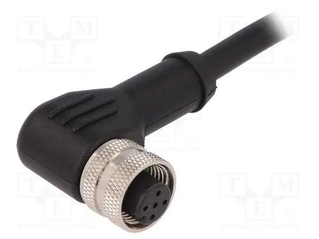 Ficha, M12, Pin: 5, F&ecirc;mea, C&oacute;digo A-Devicenet / Canopen, Ip67, 60v