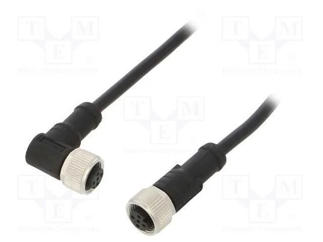 Cabo para Sensores/Automatiza&ccedil;&atilde;o, Pin: 5, M12-M12, 1m, Pino, Pino