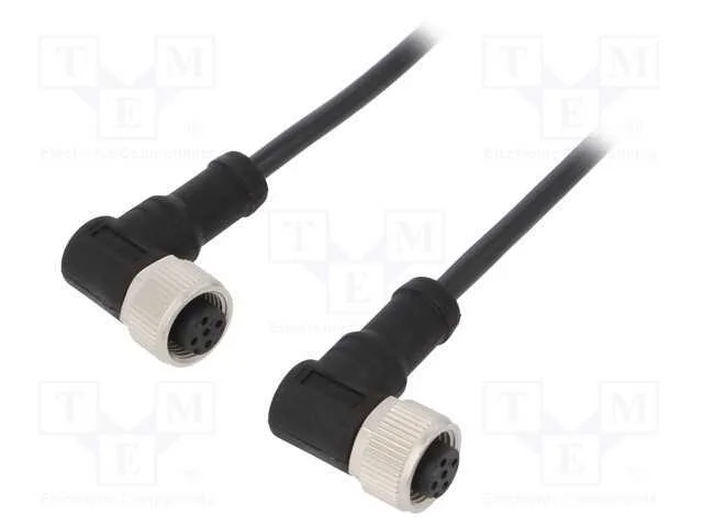 Cabo para Sensores/Automatiza&ccedil;&atilde;o, Pin: 5, M12-M12, 1m, Pino, Pino