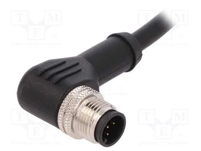 Ficha, M12, PIN: 5, macho, c&oacute;digo A-DeviceNet / C.