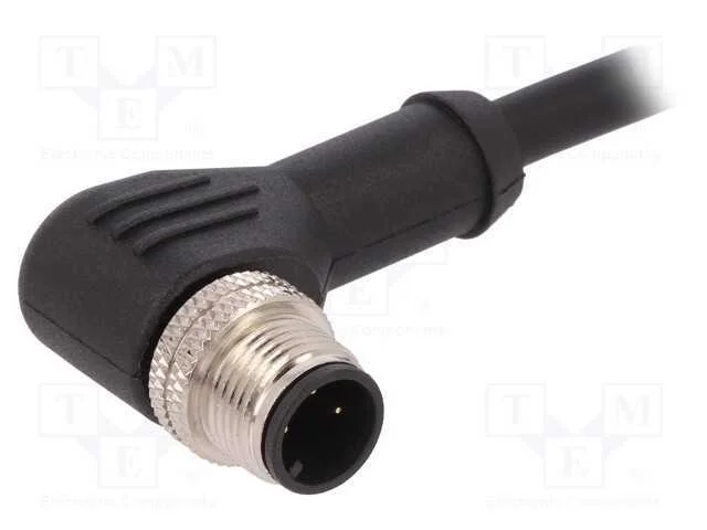 Ficha, M12, PIN: 3, macho, c&oacute;digo A-DeviceNet / C.
