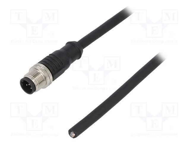 Ficha, M12, Pin: 5, Macho, C&oacute;digo B-Profibus, Ip65,Ip67, 60v, 4a