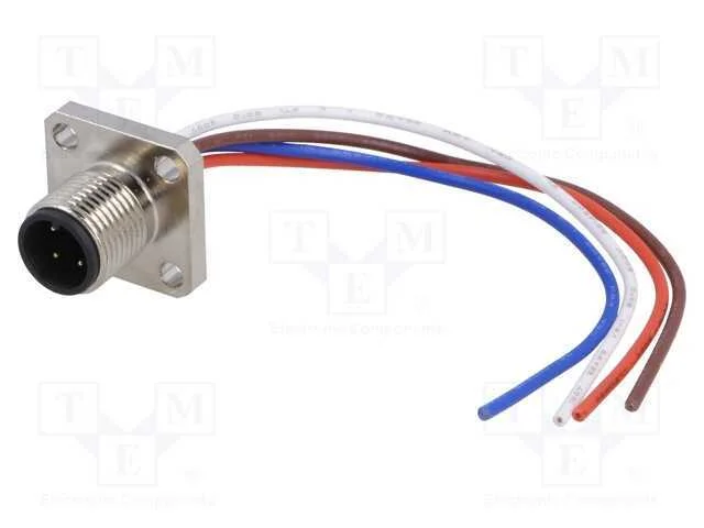 Tomada, M12, Pin: 4, Macho, C&oacute;digo A-Devicenet / Canopen, Ip67