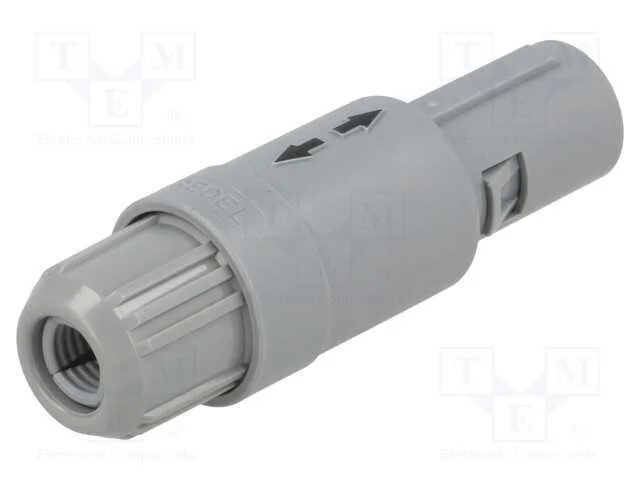 Conector: Redondos, 1p, Ficha, Macho, Pin: 2, Solda, com Cabo, 10a
