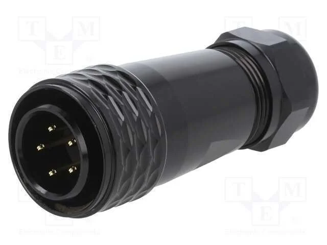 Ficha, SA20, macho, PIN: 5, IP67, 8&divide;12mm, 10A, so.
