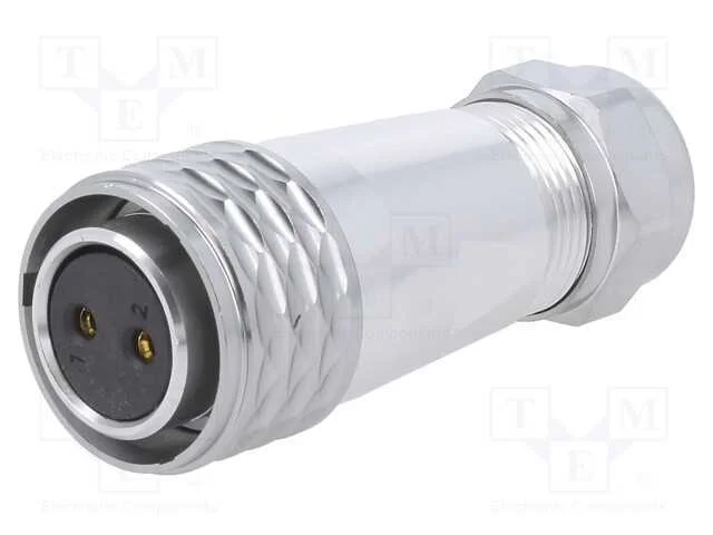Ficha, SA20, f&ecirc;mea, PIN: 2, IP67, 8&divide;12mm, 25A, so.