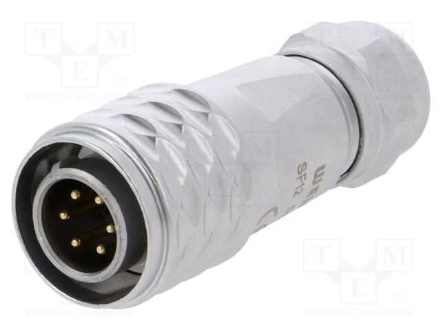 Ficha, SF12, macho, PIN: 6, IP67, 4&divide;6,5mm, 5A, so.