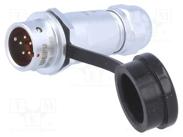Ficha, SF12, macho, PIN: 5, IP67, 4&divide;6,5mm, 5A, so.