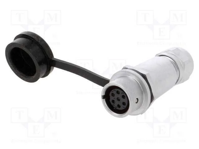 Ficha, SF12, f&ecirc;mea, PIN: 7, IP67, 4&divide;6,5mm, 5A, so.