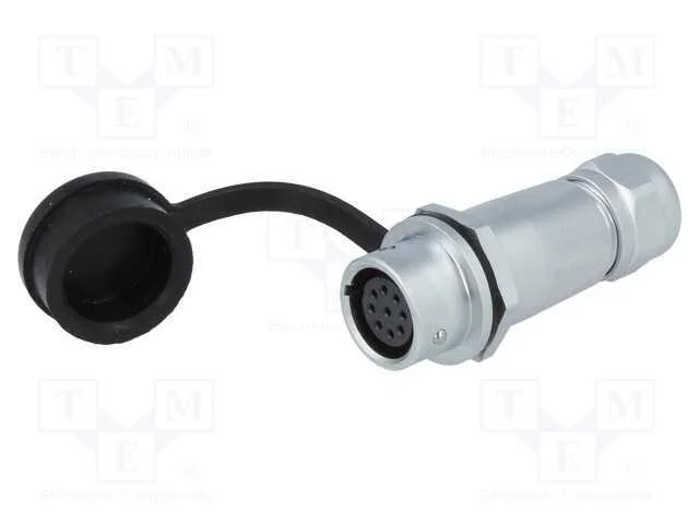 Ficha, SF12, f&ecirc;mea, PIN: 9, IP67, 4&divide;6,5mm, 3A, so.
