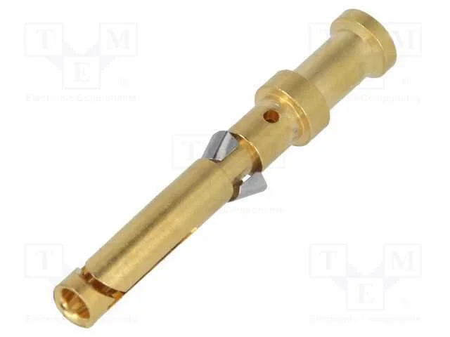 Contacto, f&ecirc;mea, liga em cobre, niquelado,dourado.