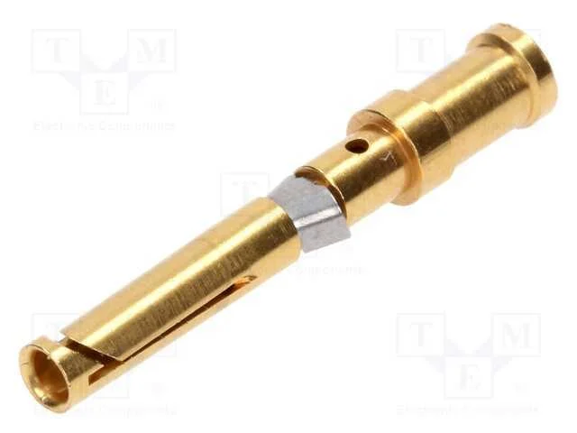 Contacto, f&ecirc;mea, liga em cobre, dourado, 1,5mm2, .