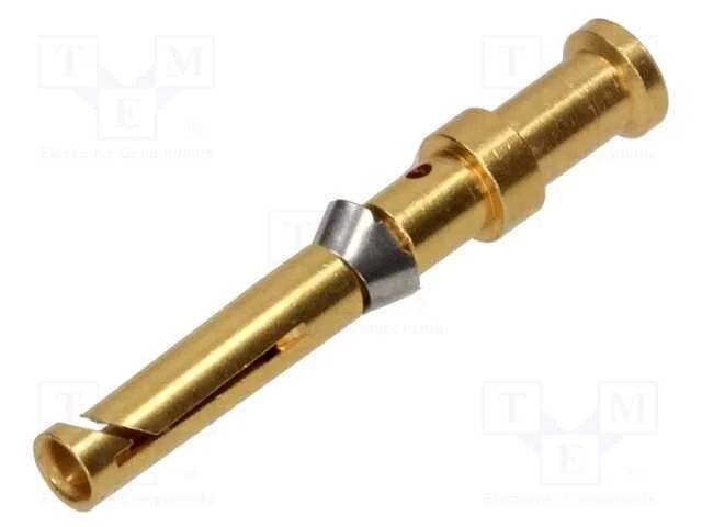 Contacto, F&ecirc;mea, Liga em Cobre, Dourado, 0,5mm2, 20awg, Han D Hmc