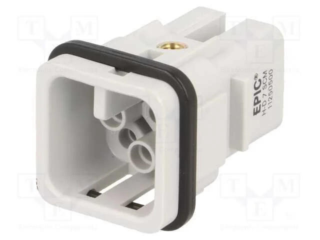 Conector: Hdc, Macho, Epic H-D, Pin: 8, 7+Pe, Tamanho H-A 3, 10a, 60v