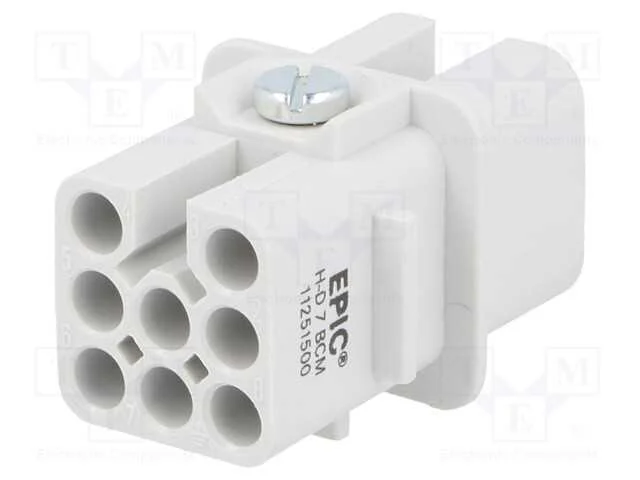 Conector: Hdc, F&ecirc;mea, Epic H-D, Pin: 8, 7+Pe, Tamanho H-A 3, 10a, 60v