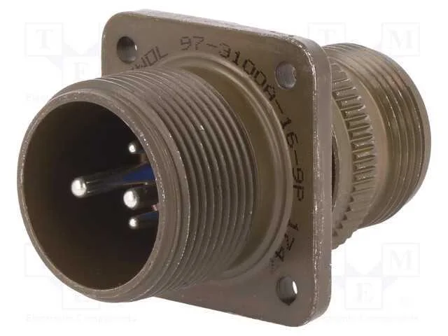 Conector: Redondos, Tamanho 16, 97, Liga de Alum&iacute;nio, Tomada