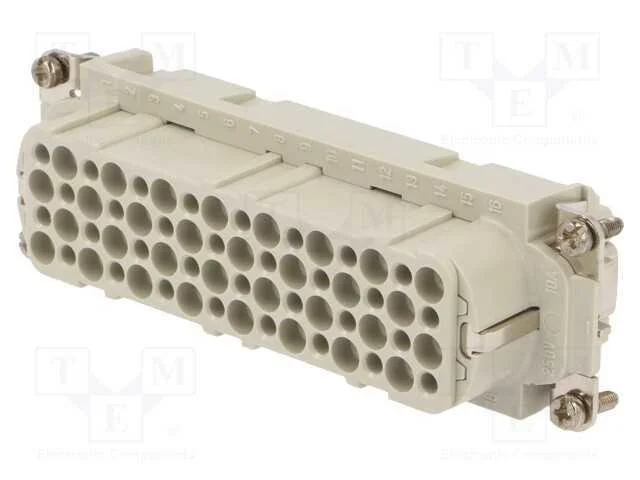 Conector: Hdc, Inserto de Contatos, F&ecirc;mea, Epic H-D, Pin: 64, 64+Pe