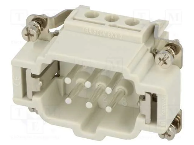 Conector: HDC, inserto de contatos, macho, S-E, P.