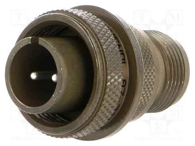 Conector: Redondos, Tamanho12s, 97, Liga de Alum&iacute;nio, Ficha, Pin: 2