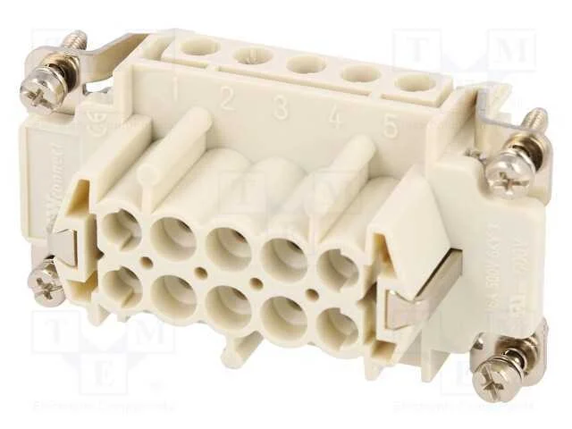 Conector: HDC, inserto de contatos, f&ecirc;mea, S-E, P.