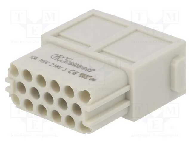 Conector: HDC, m&oacute;dulo, f&ecirc;mea, S-M10/17, PIN: 17, .
