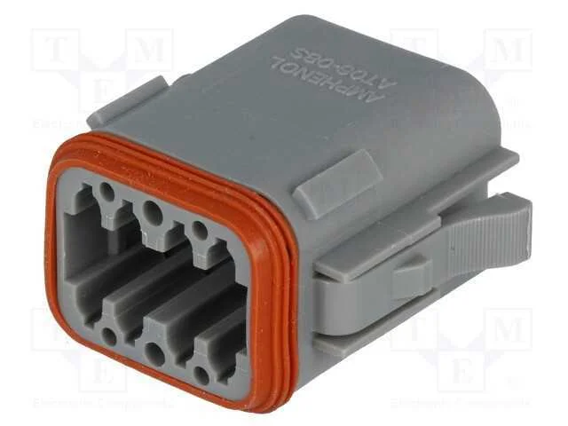 Conector: Fio-Fio, At, F&ecirc;mea, Ficha, com Cabo, Pin: 8, Cinzenta, Ip67