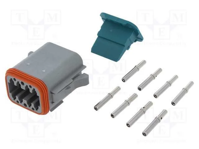 Conector: Fio-Fio, At, F&ecirc;mea, Ficha, com Cabo, Pin: 8, Cerrar, 13a