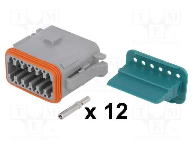 Conector: Fio-Fio, At, F&ecirc;mea, Ficha, com Cabo, Pin: 12, Cerrar, 13a