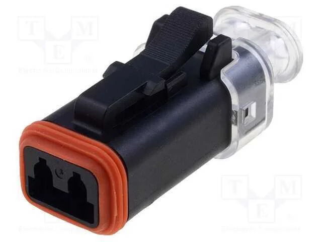 Conector: Fio-Fio, At, F&ecirc;mea, Ficha, com Cabo, Pin: 2, Preta, Ip67