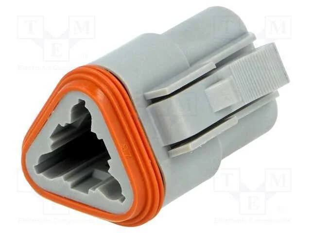 Conector: Fio-Fio, At, F&ecirc;mea, Ficha, com Cabo, Pin: 3, Cinzenta, Ip67