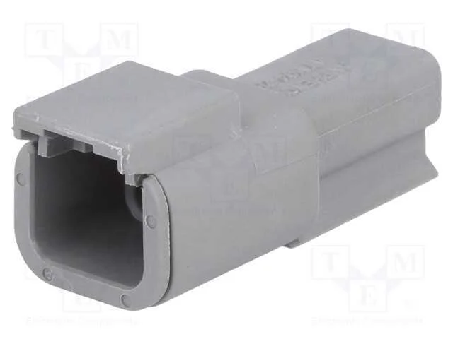 Conector: Fio-Fio, Atm, Macho, Ficha, com Cabo, Pin: 2, Cinzenta