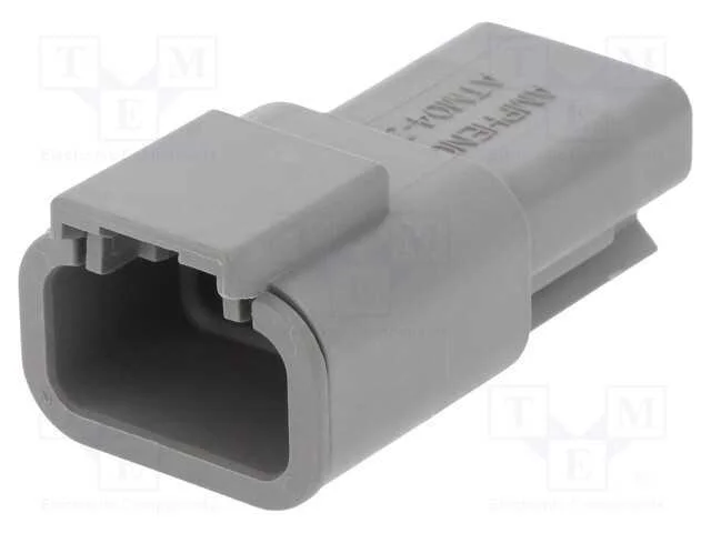 Conector: Fio-Fio, Atm, Macho, Ficha, com Cabo, Pin: 3, Cinzenta