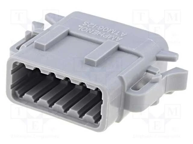 Conector: Fio-Fio, Atm, F&ecirc;mea, Ficha, com Cabo, Pin: 12, Cinzenta