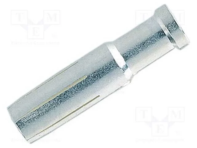 Contacto, f&ecirc;mea, liga em cobre, prateado, 2,5mm2,.