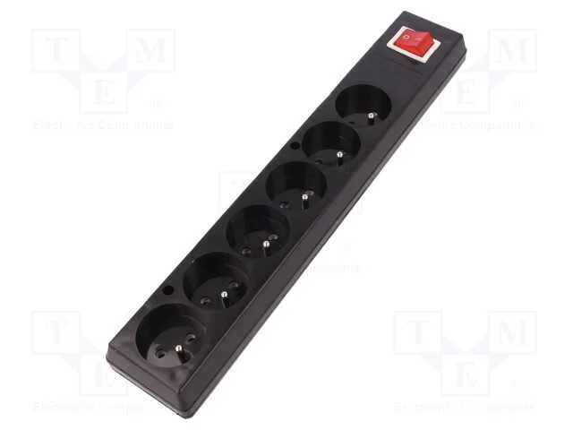 Conector: de Alimenta&ccedil;&atilde;o, F&ecirc;mea, Multiplicador, 2p+Pe, 250vac, 16a
