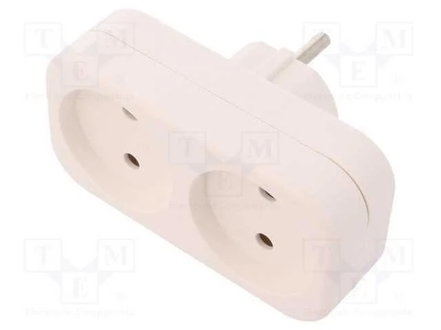 Conector: de alimenta&ccedil;&atilde;o, multiplicador, 2P, 230V.